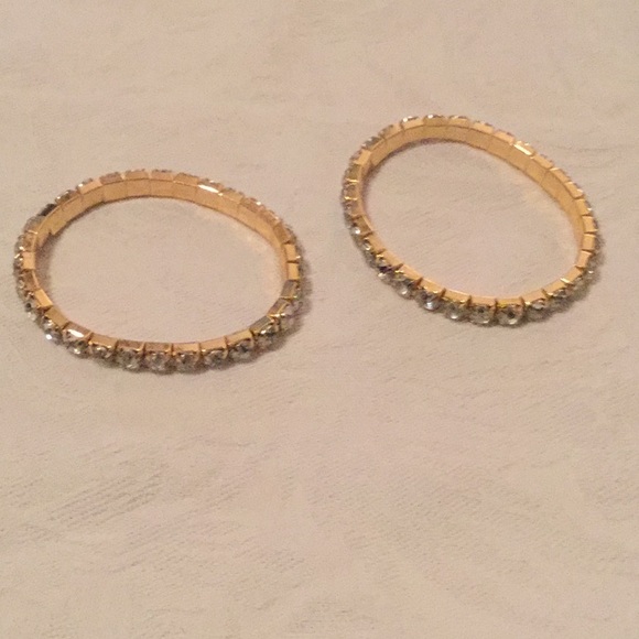 🌹NWOT Fabulous Bundle Lot 2 Rhinestone Bracelets - Picture 2 of 5